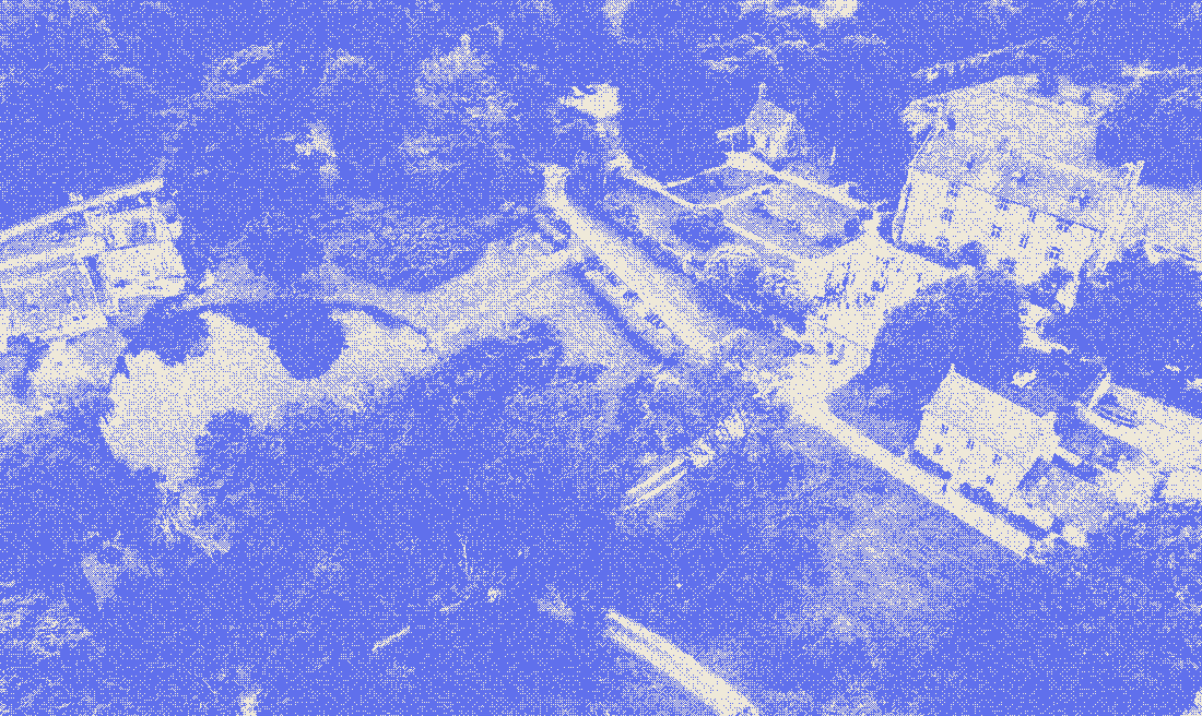The grounds from above