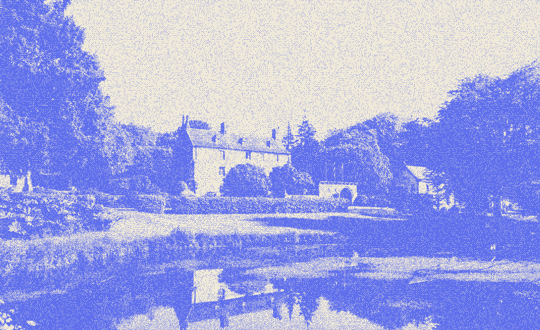 The mill house across the pond